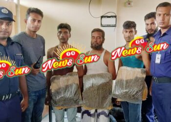 বেনাপোল পুলিশের অভিযানে ৬ কেজি গাঁজা সহ আটক ৩