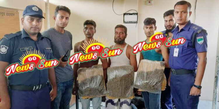 বেনাপোল পুলিশের অভিযানে ৬ কেজি গাঁজা সহ আটক ৩
