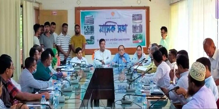 শার্শা উপজেলা প্রশাসনের মাসিক সভা অনুষ্ঠিত