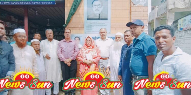নাভারন ডিগ্রী কলেজের প্রতিষ্ঠাতা তবিবুর রহমান সরদারের ছবি প্রতিকৃতি ও ফলক উন্মোচন