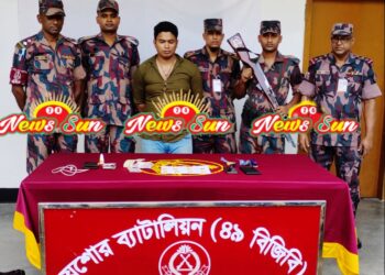 বেনাপলে জুতার মধ্যে থেকে ১কেজি ১৬৬ গ্রাম স্বর্ণের বারসহ আটক ১