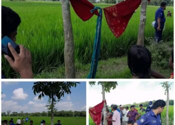 গোদাগাড়ী কাকনে ধান ক্ষেত থেকে এক তরুণীর অর্ধগলিত লাশ উদ্ধার