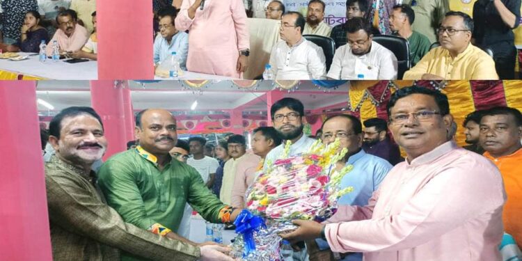 আমরা প্রধানমন্ত্রী শেখ হাসিনার অসাম্প্রদায়িক চেতনায় উজ্জ্বীবিত হয়ে বঙ্গবন্ধুর সম্প্রীতির বাংলাদেশ গড়বো………………………………… বেনাপোল পাটবাড়ি আশ্রমে আলহাজ¦ শেখ আফিল উদ্দিন এমপি