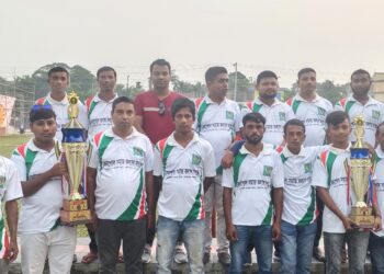 বেনাপোলে শেখ কামাল স্মৃতি ফুটবল টুর্নামেন্ট ২০২২ এর ফাইনাল খেলার উদ্দেশ্যে আনন্দ রেলি