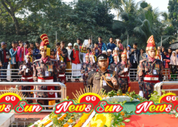শার্শায় বীরশ্রেষ্ঠ নুর মোহাম্মদের সমাধিতে গার্ড অব অনার প্রদান বিজিবির