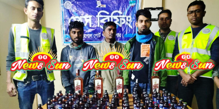 বেনাপোল পুলিশের অভিযানে ৩ মাদক ব্যবসায়ী আটক