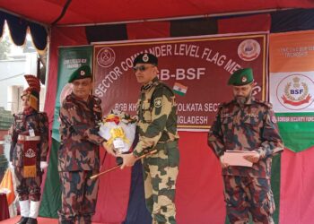 বেনাপোলে বিজিবি ও বিএসএফ এর উচ্চ পর্যায়ের সীমান্ত সম্মেলন বৈঠক অনুষ্ঠিত