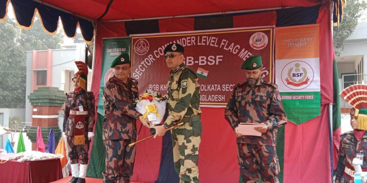 বেনাপোলে বিজিবি ও বিএসএফ এর উচ্চ পর্যায়ের সীমান্ত সম্মেলন বৈঠক অনুষ্ঠিত