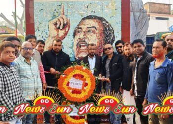 বঙ্গবন্ধুর প্রতি নবগঠিত ঝিকরগাছা পৌর স্বেচ্ছাসেবক লীগের শ্রদ্ধা