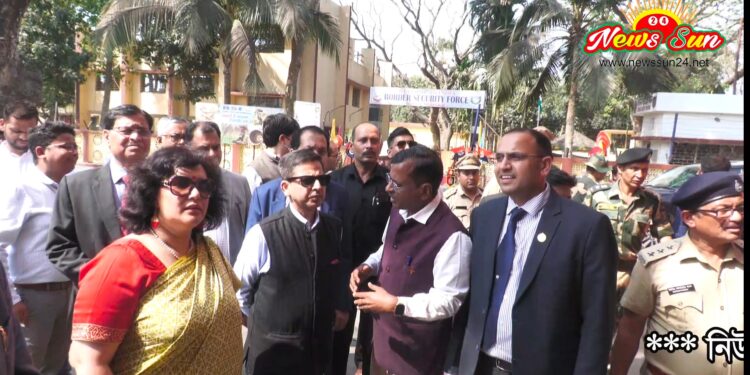 ভারতীয় হাইকমিশনারের বেনাপোল-পেট্রাপোল বন্দর পরিদর্শন