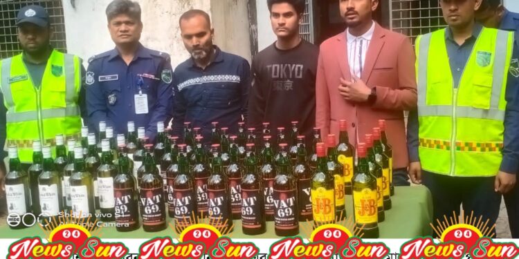 শার্শায় পুলিশের অভিযানে ৪৫ বোতল বিদেশি মদ সহ আটক ৩