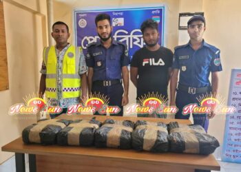 বেনাপোল পোর্ট থানা পুলিশের অভিযানে   ১০ কেজি গাঁজাসহ এক মাদক ব্যবসায়ী আটক