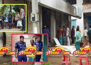 বেনাপোল সোলা লিটনের অফিসে বোমা বিস্ফোরনে বিল্ডিং সহ  দোকান পাট ব্যাপক ক্ষয়ক্ষতি আটক ১