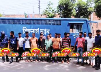 বেনাপোল পোর্ট থানা পুলিশের অভিযানে ১৩ জন গ্রেফতারি পরোয়ানা ভুক্ত আসামি গ্রেফতার ও মাদক উদ্ধার।