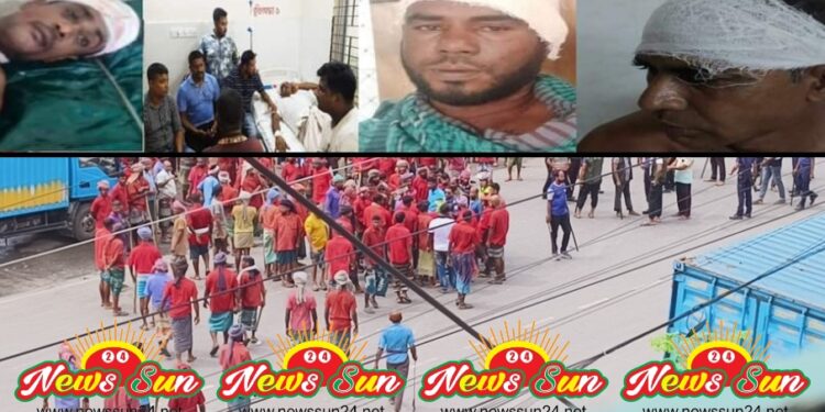 বেনাপোল স্থলবন্দরে শ্রমিকদের দুই পক্ষের মধ্যে সংঘর্ষ