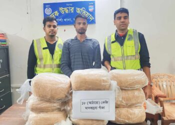 শার্শায় ১৮ কেজি গাঁজাসহ মাদক ব্যবসায়ী গ্রেপ্তার