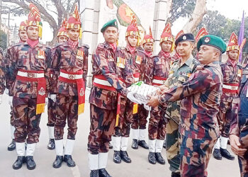 বিজিবি-বিএসএফের বেনাপোল চেকপোস্টে ‘রিট্রিট সেরিমনি’ অনুষ্ঠিত