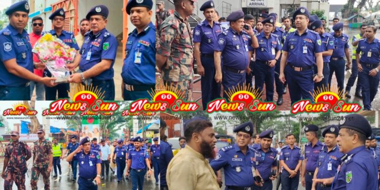 বেনাপোল স্থলবন্দর পরিদর্শন করলেন হাইওয়ে পুলিশের ডিআইজি হাবিব।