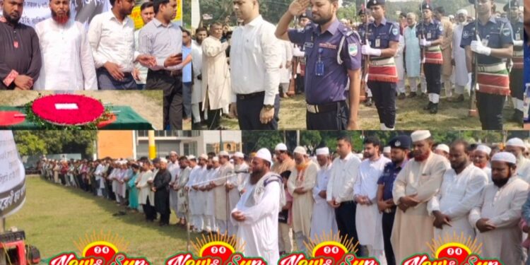 বেনাপোলে বৈষম্য বিরোধী ছাত্র আন্দোলনে নিহত আব্দুল্লাকে রাষ্ট্রীয় মর্যাদায় দাফন