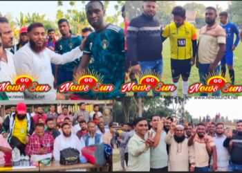 শার্শার আরাফাত রহমান কোকো স্মৃতি ফুটবল টুর্নামেন্টর সেমিফাইনাল খেলায় নাভারন ফুটবল একাদশ জয়ী