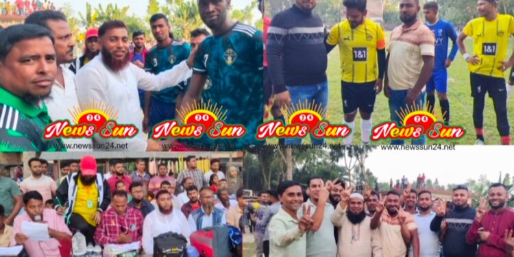 শার্শার আরাফাত রহমান কোকো স্মৃতি ফুটবল টুর্নামেন্টর সেমিফাইনাল খেলায় নাভারন ফুটবল একাদশ জয়ী