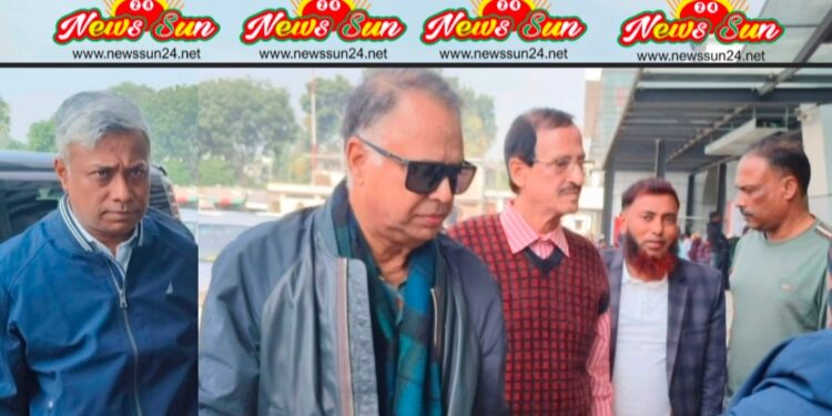 ইকবাল হাসান মাহমুদ টুকু কে যশোর বিমান বন্দরে পৌঁছে দিলেন, অনিন্দ্য ইসলাম অমিত।