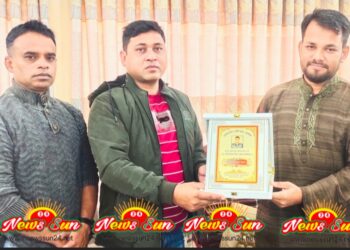 বেনাপোল পোর্ট থানার সেকেন্ড অফিসার লিখন কুমার সরকারকে বিদায় সংবর্ধনা