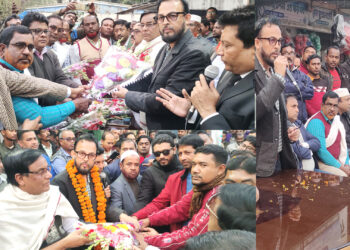 শার্শা উপজেলা বিএনপির নব নির্বাচিতদের ফুল দিয়ে সংবর্ধনা দিলেন পুটখালী ইউনিয়ন বিএনপি