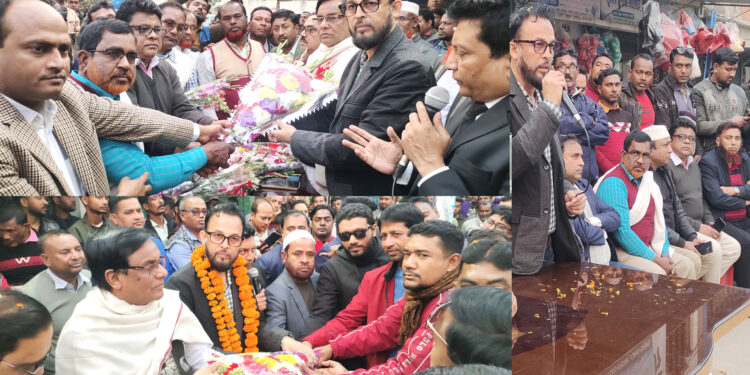 শার্শা উপজেলা বিএনপির নব নির্বাচিতদের ফুল দিয়ে সংবর্ধনা দিলেন পুটখালী ইউনিয়ন বিএনপি