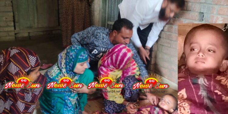 বেনাপোল সীমান্তের ২নং ঘিবার সাঈদের ২ বছর বয়সী পুত্র সন্তান ক্যান্সারে আক্রান্ত
