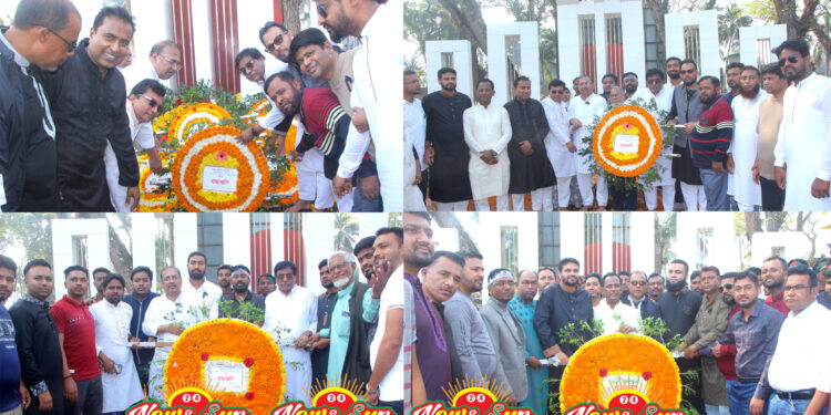 অমর একুশে ভাষা শহীদদের প্রতি শার্শা উপজেলা বিএনপির শ্রদ্ধা নিবেদন