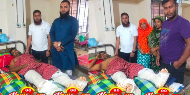 বেনাপোল হ্যান্ডেলিং শ্রমিক ৯২৫ এর লেবার সরদার ও যুবনেতা লাল্টু সন্ত্রাসীদের হামলা শিকার হয়ে মৃত্যুর সাথে পাঞ্জা লড়ছেন হাসপাতালে