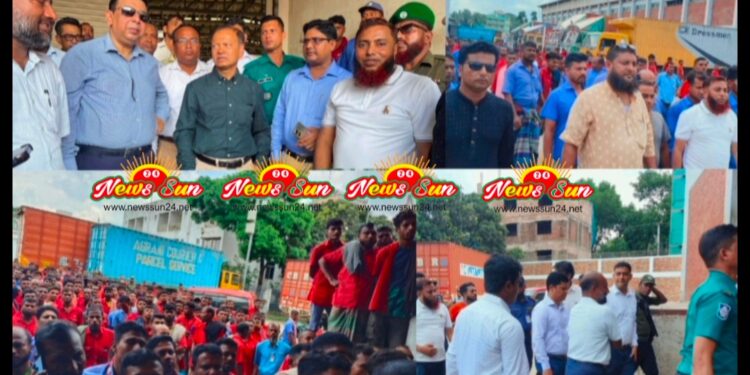 বেনাপোল স্থলবন্দর পরিদর্শন করলেন’ নৌ পরিবহন মন্ত্রণালয়ের সিনিয়র সচিব ইউসুফ