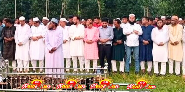 শার্শায় ঈদের দিনে বিএনপির সদস্য বোমা হামলার ঘটনায় নিহতের জানাযা নামাজ সম্পন্ন