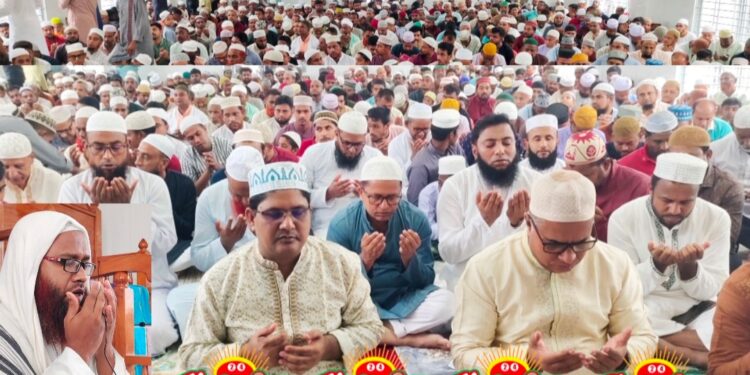 বেনাপোল স্থলবন্দরে বিলাসবহুল মসজিদ এর নতুন ভবন এর শুভ উদ্বোধন