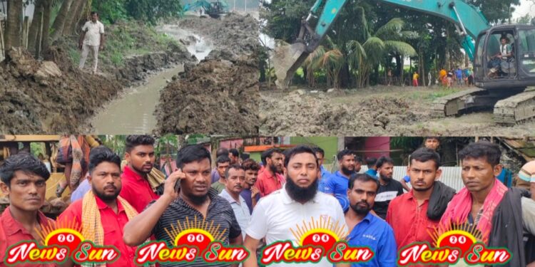 আবারও বেনাপোল কাস্টমস হাউসে জলবদ্ধতা সৃষ্টি : দ্রুত ড্রেনের খনন কাজ শুরু