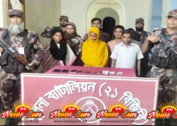 শার্শা সীমান্তে অবৈধভাবে ভারতে যাওয়ার সময় বিজিবির হাতে ৭ বাংলাদেশি আটক