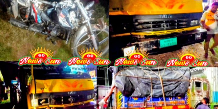 বেনাপোলে ট্রাক ও মোটর সাইকেলের মুখোমুখি সংঘর্ষে এক যুবক নিহত,আহত-১