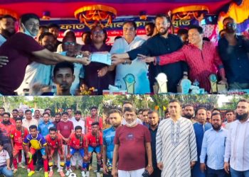 শার্শায় আরাফাত রহমান কোকো স্মৃতি ফুটবল টুর্নামেন্টের ফাইনাল ম্যাচে চ্যাম্পিয়ন হলেন জামতলা ফুটবল একাদশ