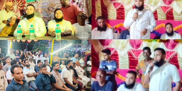 শার্শার উলাশী ইউনিয়নে সব কয়টি পূজা মণ্ডপে শারদীয় দুর্গাপূজায় আর্থিক সহায়তা দিলেন,যুবদল নেতা… শহীদুল ইসলাম শহীদ