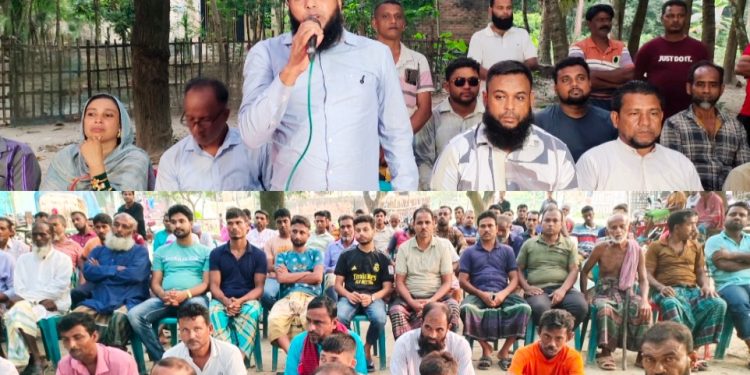 আসন্ন ত্রয়োদশ জাতীয় সংসদ নির্বাচনকে সামনে রেখে শার্শার কন্যাদহে উঠান বৈঠক অনুষ্ঠিত