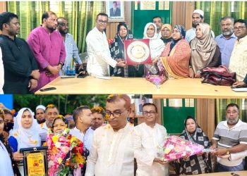 বেনাপোল মরিয়ম মেমোরিয়াল বালিকা বিদ্যালয়ের সহকারী শিক্ষক সেলিনা আক্তার কে বিদায় সংবর্ধনা