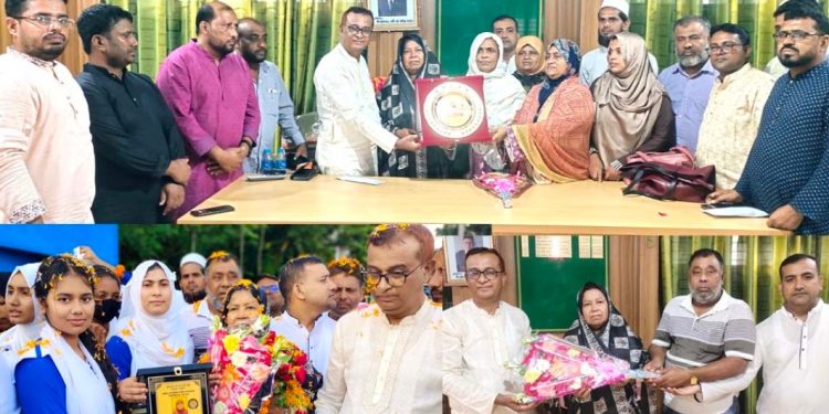 বেনাপোল মরিয়ম মেমোরিয়াল বালিকা বিদ্যালয়ের সহকারী শিক্ষক সেলিনা আক্তার কে বিদায় সংবর্ধনা