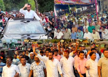 শার্শার বাগাআঁচড়ায় ধানের শীষের মনোনয়ন প্রত্যাশী বিএনপির নেতা লিটন এর লিফলেট বিতরণ ও গণসংযোগ