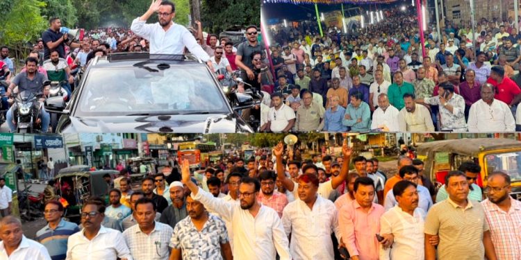 শার্শার বাগাআঁচড়ায় ধানের শীষের মনোনয়ন প্রত্যাশী বিএনপির নেতা লিটন এর লিফলেট বিতরণ ও গণসংযোগ