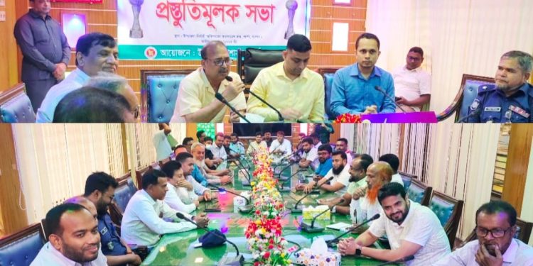 শার্শায় জেলা প্রশাসক গোল্ডকাপ ফুটবল টুর্নামেন্ট এর অংশগ্রহণ বিষয়ক প্রস্তুতিমূলক সভা অনুষ্ঠিত