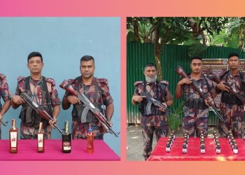 বেনাপোল সীমান্তে বিজিবির অভিযানে মাদকদ্রব্য ও চোরাচালান পণ্য আটক