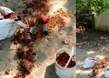 শার্শার গোগো সীমান্তের কবরস্থান থেকে ৬টি ককটেল উদ্ধার