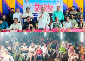 বেনাপোল পৌরসভার ৮ নং ওয়ার্ডে মফিকুল হাসান তৃপ্তি’র নির্বাচনী উঠান বৈঠক অনুষ্ঠিত