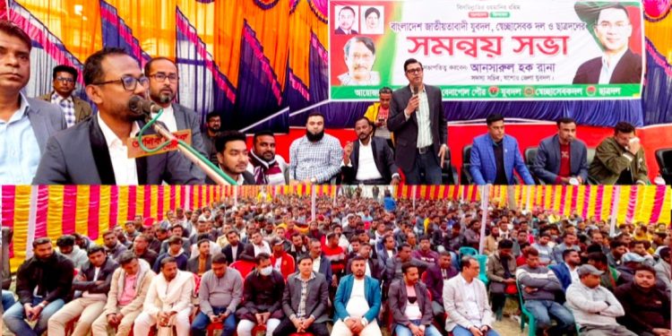 শার্শায় যুবদল, স্বেচ্ছাসেবক দল ও ছাত্রদলের উদ্যোগে সমন্বয় সভা অনুষ্ঠিত